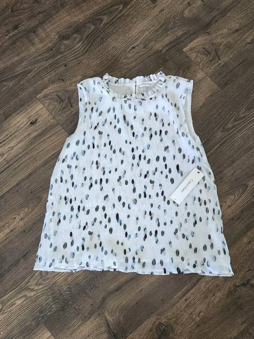 Womens Calvin Klein Sleeveless Blouse - Medium